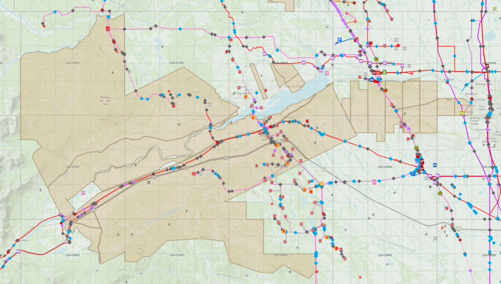 Image of Indigenous lands in SW Alberta  for blog post on Indigenous Communities.
